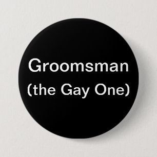 Badge Rond 7,6 Cm Groomsman le gai