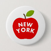 Badge Rond 7,6 Cm Grosse pomme, New York (Devant)