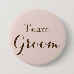 Badge Rond 7,6 Cm Groupe d'équipe mariage