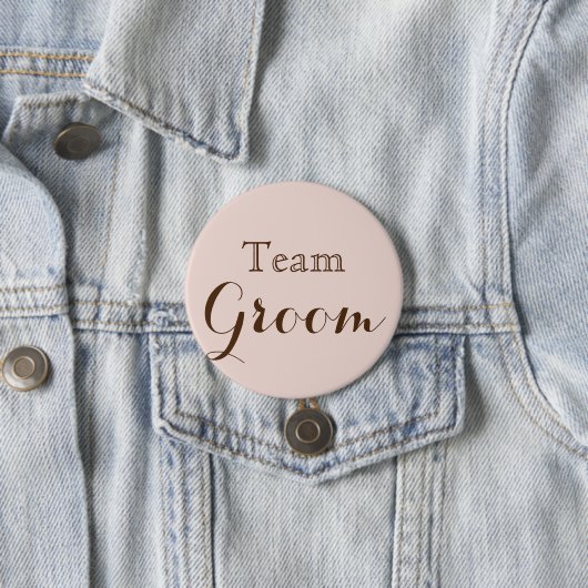 Badge Rond 7,6 Cm Groupe d'équipe mariage (En situation)