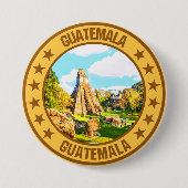 Badge Rond 7,6 Cm Guatemala (Devant)