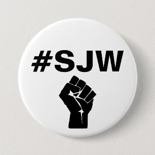 Badge Rond 7,6 Cm Guerrier de justice sociale de #SJW
