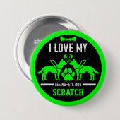 Badge Rond 7,6 Cm Guide des cadeaux de chien (Devant & derrière)