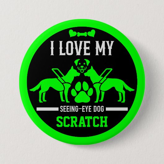 Badge Rond 7,6 Cm Guide des cadeaux de chien (Devant)