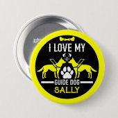 Badge Rond 7,6 Cm Guide des cadeaux de chien (Devant & derrière)