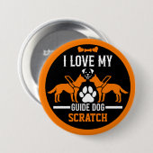 Badge Rond 7,6 Cm Guide des cadeaux de chien (Devant & derrière)