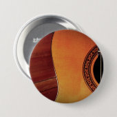 Badge Rond 7,6 Cm Guitare acoustique (Devant & derrière)