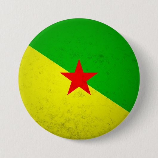 Badge Rond 7,6 Cm Guyane (Devant)
