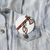 Badge Rond 7,6 Cm hache (En situation)