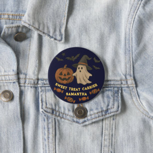 Badge Rond 7,6 Cm Halloween éffrayante - Fantômes, chauves-souris et