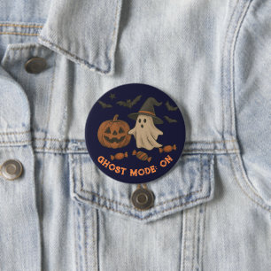 Badge Rond 7,6 Cm Halloween éffrayante - Fantômes, chauves-souris et
