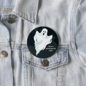 Badge Rond 7,6 Cm Halloween Ghost Pin (En situation)