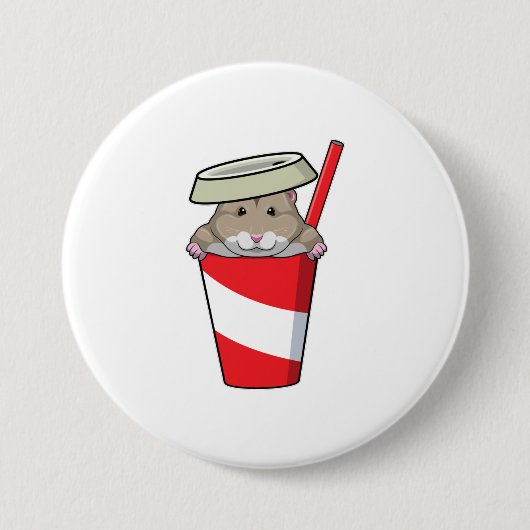 Badge Rond 7,6 Cm Hamster (Devant)