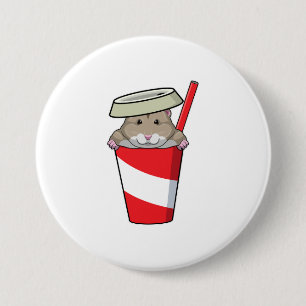 Badge Rond 7,6 Cm Hamster