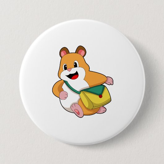 Badge Rond 7,6 Cm Hamster avec sac.PNG (Devant)
