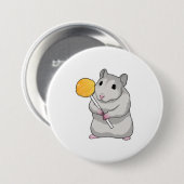 Badge Rond 7,6 Cm Hamster Lollipop (Devant & derrière)