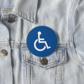 Badge Rond 7,6 Cm Handicapé (En situation)