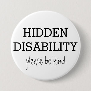 Badge Rond 7,6 Cm Handicaps cachés personnalisés
