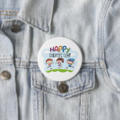 Badge Rond 7,6 Cm Happy Childrens Day Kids Celebration (En situation)
