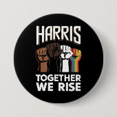 Badge Rond 7,6 Cm Harris 2024 Election LGBT Kamala Harris 2024 (Devant)