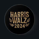Badge Rond 7,6 Cm Harris Tim Walz Crest Vintage Harris Waltz 2024<br><div class="desc">Harris Tim Walz Crest Vintage Harris Waltz 2024</div>