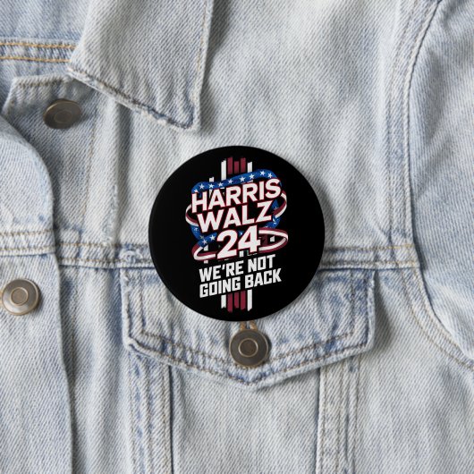 Badge Rond 7,6 Cm Harris Waltz 2024 Election Kamala Harris Tim Waltz (En situation)