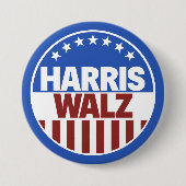 Badge Rond 7,6 Cm Harris Walz (Devant)