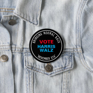 Badge Rond 7,6 Cm HARRIS WALZ RANGER NORMALEMENT La Campagne De Reto