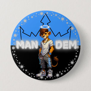 Badge Rond 7,6 Cm Harry - Collection Mandem - SVBK - SILVERBCKK TTV