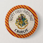 Badge Rond 7,6 Cm Harry Potter | Anniversaire de Hogwarts (Devant)