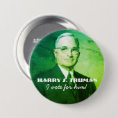 Badge Rond 7,6 Cm Harry S. Truman (Devant & derrière)