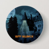 Badge Rond 7,6 Cm Haunted Goth Mansion Halloween (Devant)