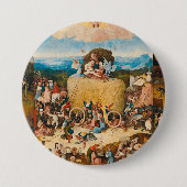 Badge Rond 7,6 Cm Haywain Triptych - Hieronymus Bosch (Devant)