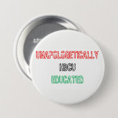 Badge Rond 7,6 Cm HBCU instruit (Devant & derrière)
