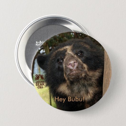 Badge Rond 7,6 Cm Hé Bubu ! (Devant & derrière)