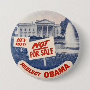 Badge Rond 7,6 Cm Hé le gant réélisent Obama
