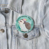 Badge Rond 7,6 Cm Hedgehog (En situation)