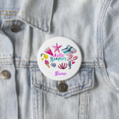 Badge Rond 7,6 Cm Hello Summer (En situation)