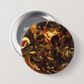 Badge Rond 7,6 Cm Hieronymus Bosch Christ dans Limbo (Devant & derrière)