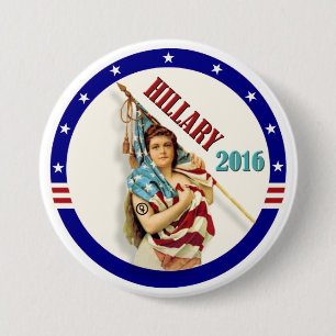 Badge Rond 7,6 Cm Hillary 2016