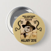 Badge Rond 7,6 Cm Hillary a la poussière abrasive (Devant & derrière)