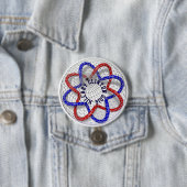 Badge Rond 7,6 Cm Hillary Clinton 2016 (En situation)