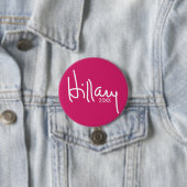 Badge Rond 7,6 Cm Hillary Clinton 2020 Designer Campaign Gear (En situation)