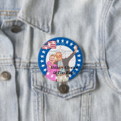 Badge Rond 7,6 Cm Hillary Clinton - Hillary,Tim Kain illustration (En situation)