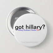 Badge Rond 7,6 Cm hillary obtenue ? Hillary Rodham Clinton '16 (Devant & derrière)