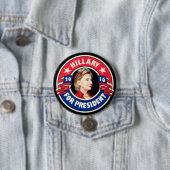 Badge Rond 7,6 Cm Hillary pour le président 2016 (En situation)
