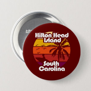 Badge Rond 7,6 Cm Hilton Head Island Caroline du Sud