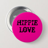 Badge Rond 7,6 Cm Hippie (Devant & derrière)