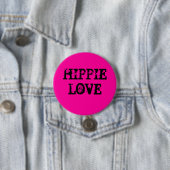 Badge Rond 7,6 Cm Hippie (En situation)