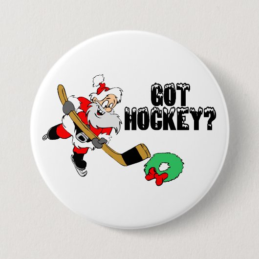 Badge Rond 7,6 Cm Hockey obtenu ? (Devant)